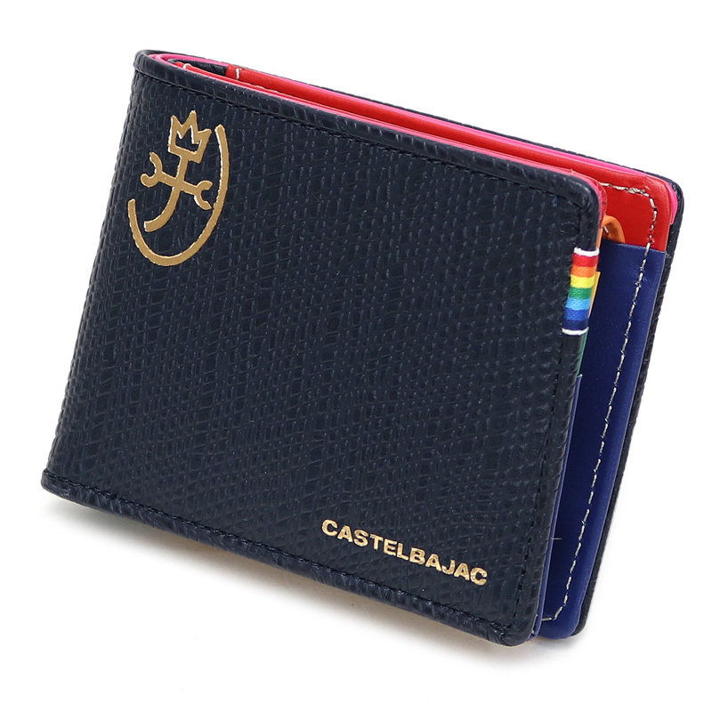 CASTELBAJAC カステルバジャック Rainbow レインボー 二つ折り財布 小銭入れあり ...