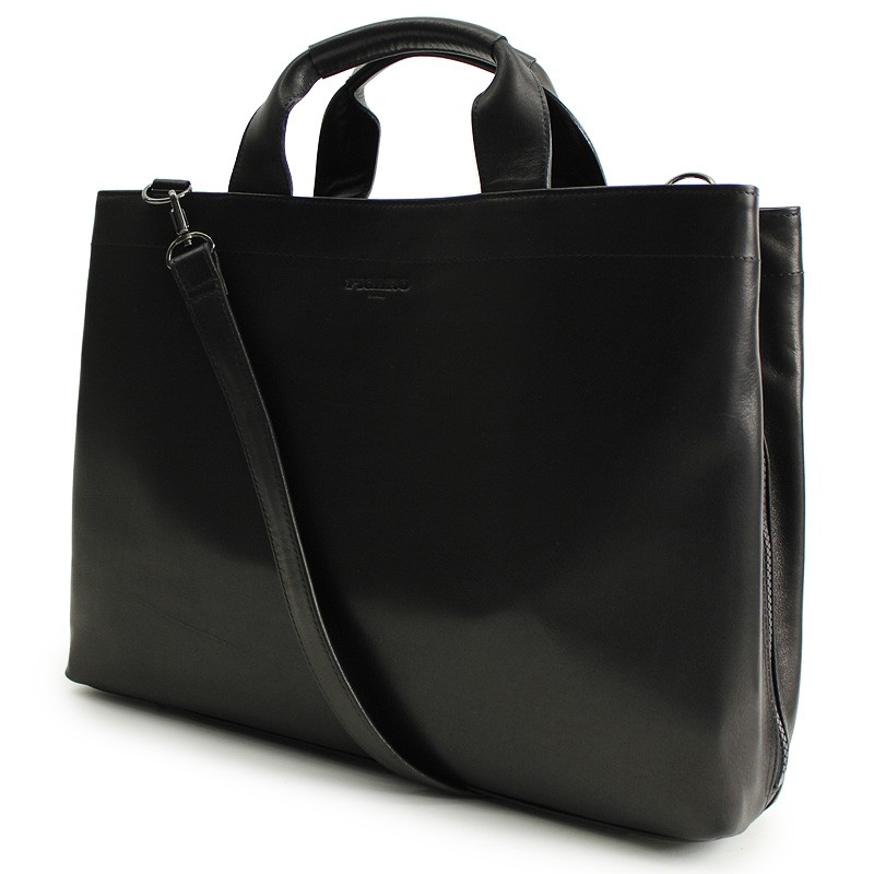 新年の贈り物 ビジネスバッグ [フィガロ] 牛革ソフト ブラック 日本製 B4対応 - ビジネスバッグ