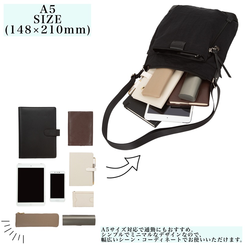 カナナ カナナプロジェクトコレクション Kanana Project COLLECTION ショルダーバッグ ミニショルダーバッグ 斜めがけ レディース 7L A5 ブランド ECD-1 19082 | Kanana Project | 07