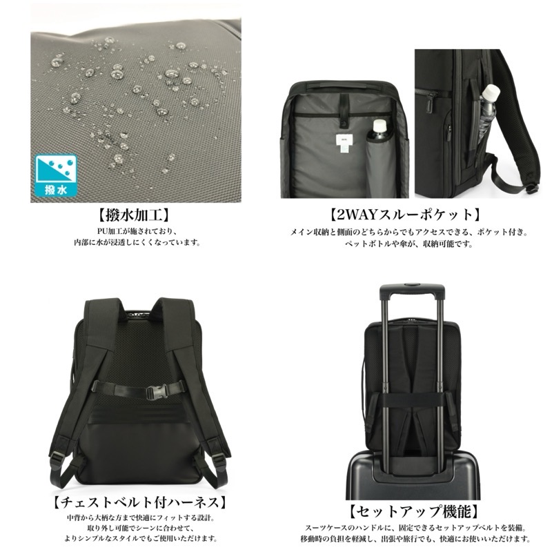 週末即発送可！値下げ！【新品・未使用】ace. ガジェタブル リュック 15L 最大51% 5/13限定 エース ジーン ビジネスリュック メンズ 50代 40代