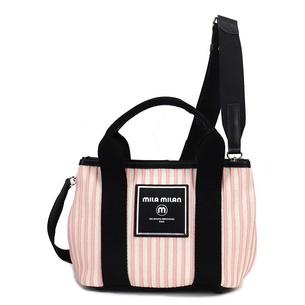 【商品レビューで+5%】ミラミラン バッグ トートバッグ メンズ レディース ミニトート コンパクト 手持ち 斜めがけ 肩掛け ショルダーバッグ 軽量 軽い B5 262511 男性 女性 カジュアル 2WAY MILAMILAN  ルチア ブランド ゴルフ 旅行 人気 おしゃれ ストライプ ラウンドバッグ mila milan（ミラ・ミラン） トートバッグ メンズ レディース