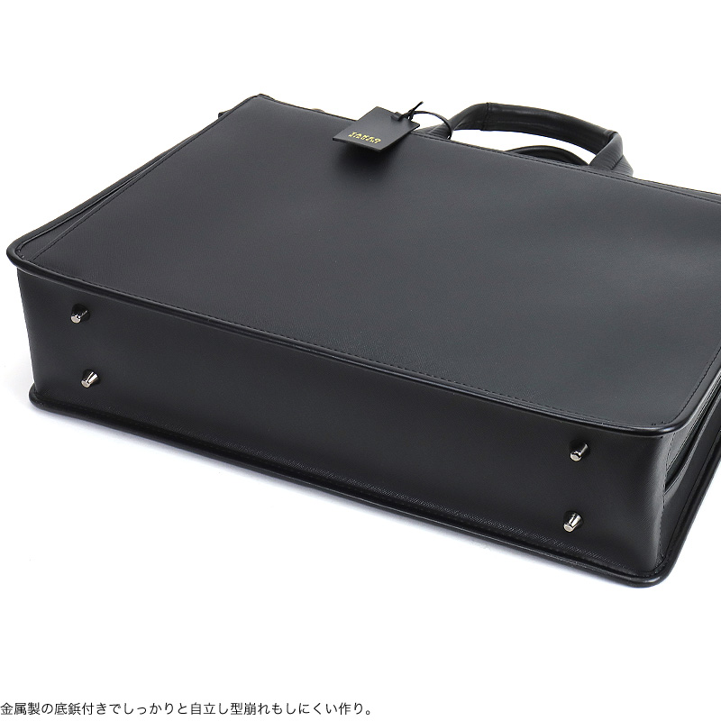 未使用級美品◎ タケオキクチ 2way ビジネスバッグ オールレザー A4 黒 TAKEO KIKUCHI（タケオキクチ） バッグ ビジネスバッグ メンズ 2WAY