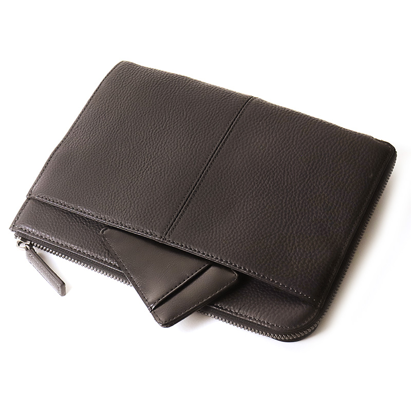 LANVIN COLLECTION ランバンコレクション ルーヴル クラッチバッグ セカンドバッグ 288221 A5 軽量 牛革 本革 レザー 通勤 ビジネス 冠婚葬祭 日本製 メンズの画像
