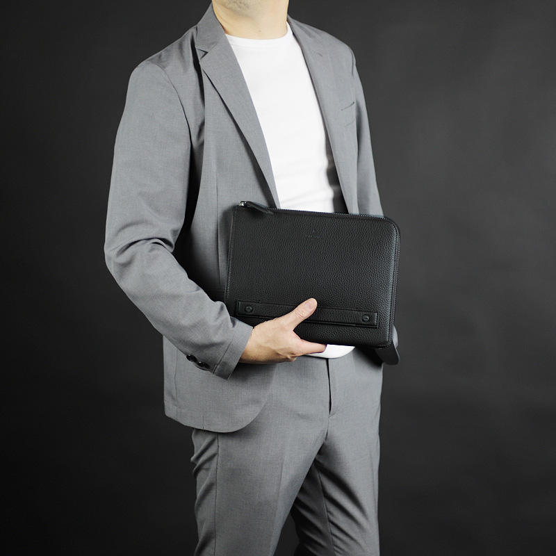 LANVIN COLLECTION ランバンコレクション ルーヴル クラッチバッグ セカンドバッグ 288221 A5 軽量 牛革 本革 レザー 通勤 ビジネス 冠婚葬祭 日本製 メンズの画像