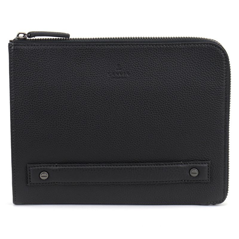 LANVIN COLLECTION ランバンコレクション ルーヴル クラッチバッグ セカンドバッグ 288221 A5 軽量 牛革 本革 レザー 通勤 ビジネス 冠婚葬祭 日本製 メンズの画像