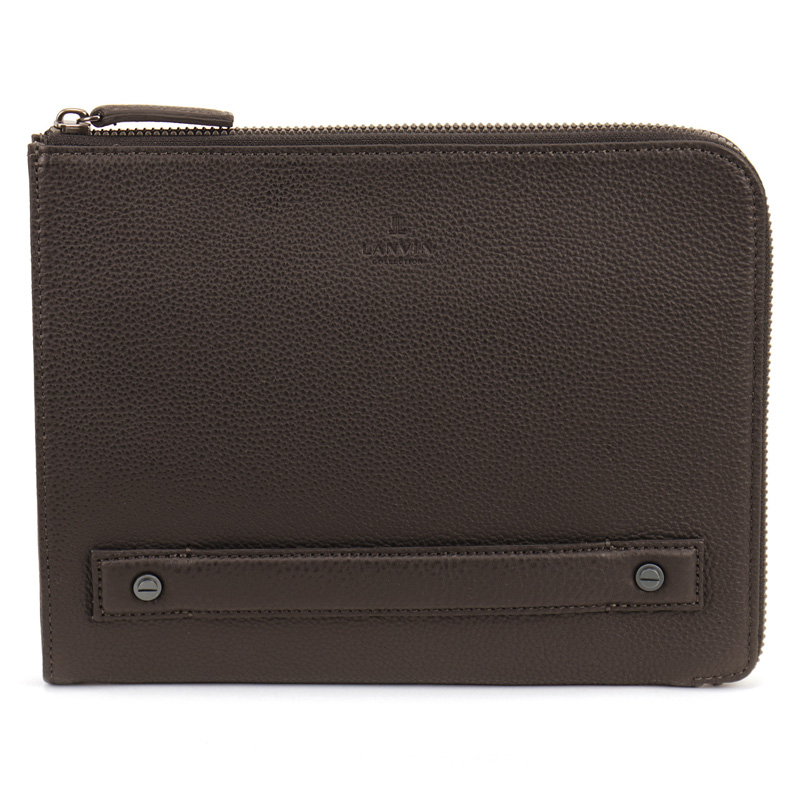 LANVIN COLLECTION ランバンコレクション ルーヴル クラッチバッグ セカンドバッグ 288221 A5 軽量 牛革 本革 レザー 通勤 ビジネス 冠婚葬祭 日本製 メンズの画像