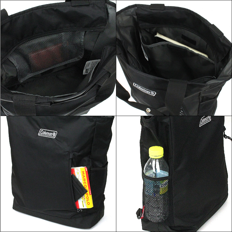 Coleman コールマン WALKER ウォーカー 2WAY BACKPACK TOTE 2WAYバックパックトート トートバッグ リュック 21L B4 A4 撥水 軽量 メンズ レディース | Coleman | 09