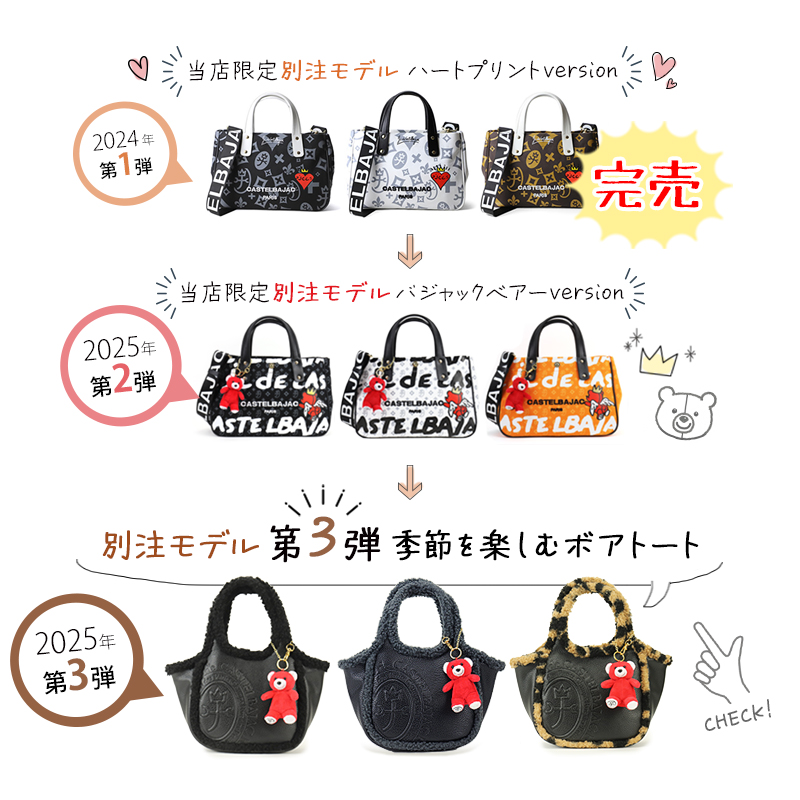 カステルバジャック　CASTELBAJAC　ミニトートバッグ　モノグラム　総柄 CASTELBAJAC カステルバジャック バッグ ミニトートバッグ サシャ