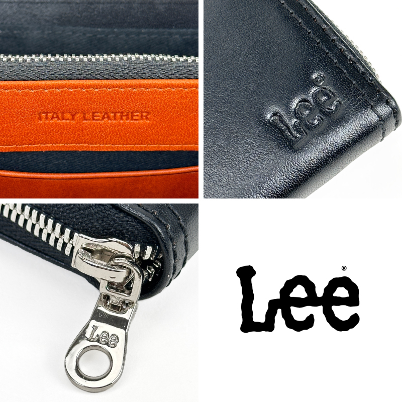 Lee（リー） 長財布 小銭入れ メンズ 牛革 レザー イタリアンレザー