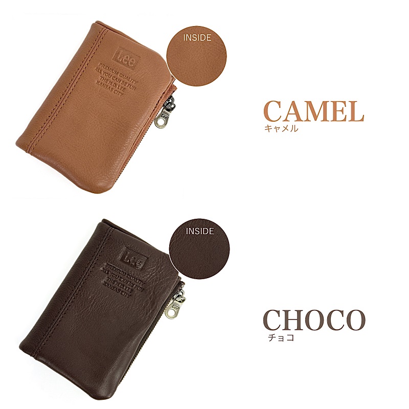 Lee（リー） 財布 二つ折り 小銭入れ メンズ 牛革 レザー セミ長財布