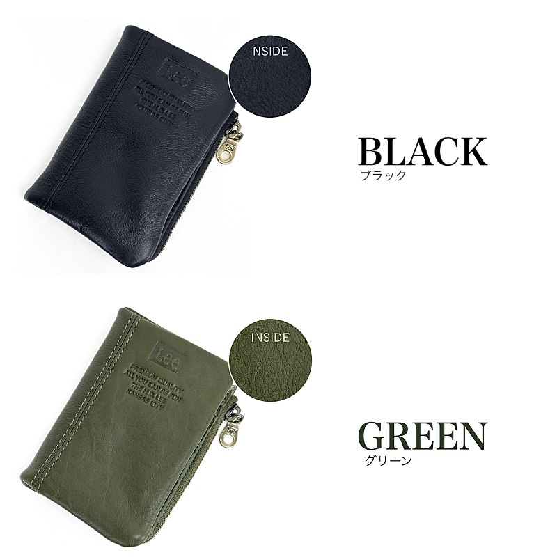 Lee（リー） 財布 二つ折り 小銭入れ メンズ 牛革 レザー セミ長財布