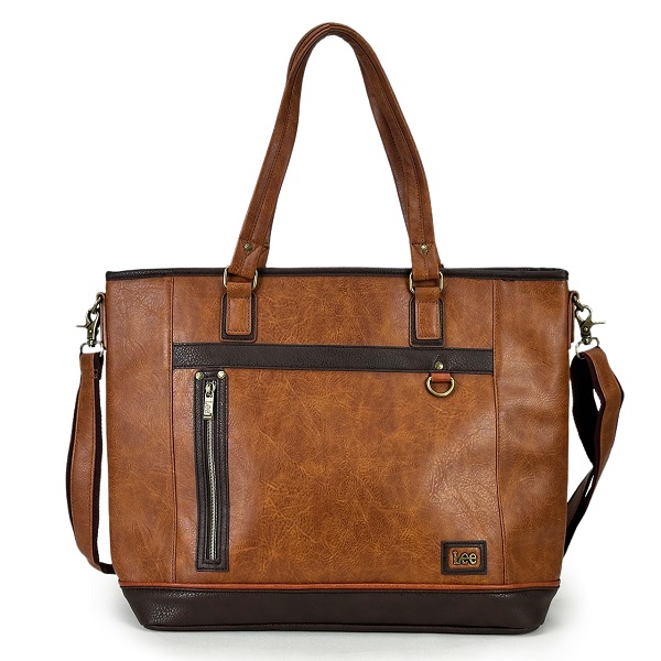 Lee（リー） トートバッグ メンズ 大きめ 大容量 ファスナー付き