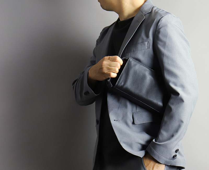 FIGARO フィガロ クラールシリーズ クラッチバッグ 斜め掛けバッグ 牛革 本革 レザー クラッチバッグ