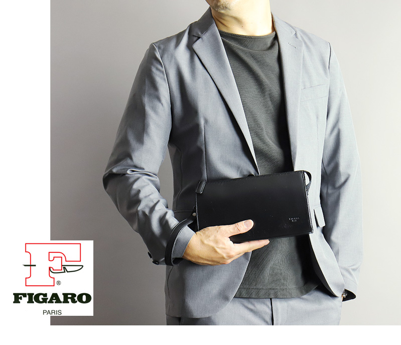 FIGARO フィガロ クラールシリーズ クラッチバッグ 斜め掛けバッグ 牛革 本革 レザー クラッチバッグ