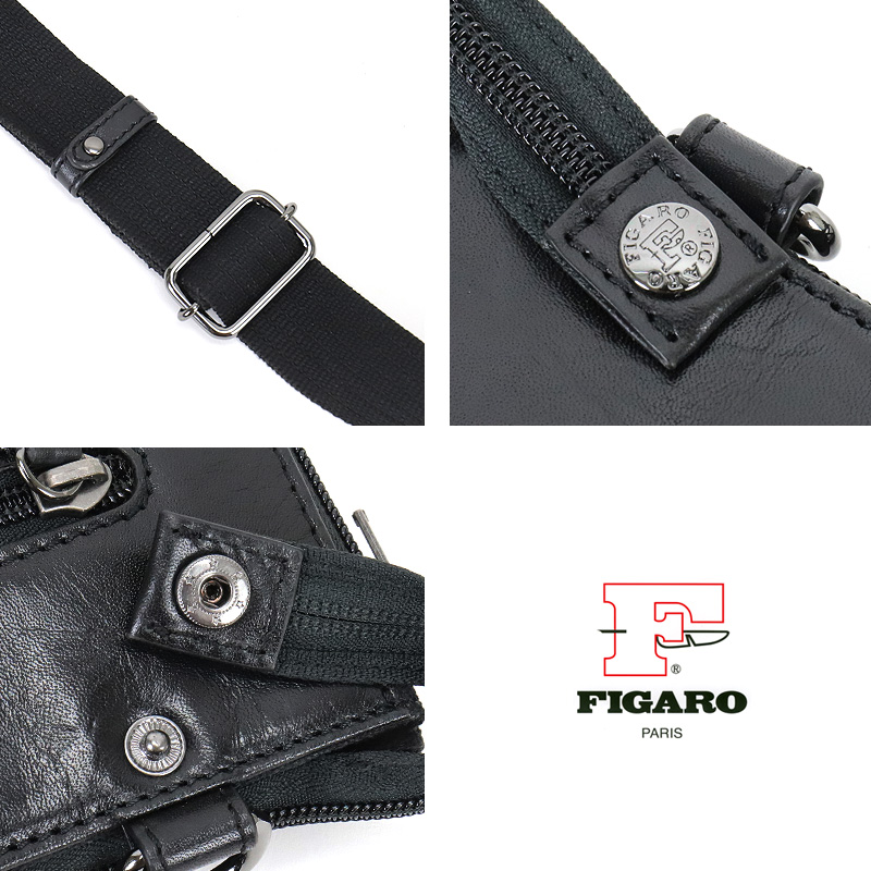 FIGARO フィガロ ポアネ ビジネスバッグ ミニブリーフケース ミニトートバッグ 2WAY A5 軽量 牛革 本革 レザー 軽量 拡張 39391 小さめ 通勤 タウン メンズの画像