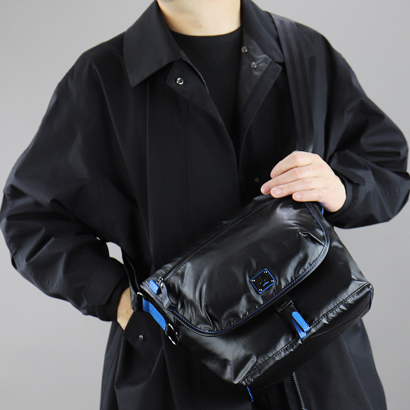 LANVIN en Bleu ランバンオンブルー ヘザン フラップショルダーバッグ