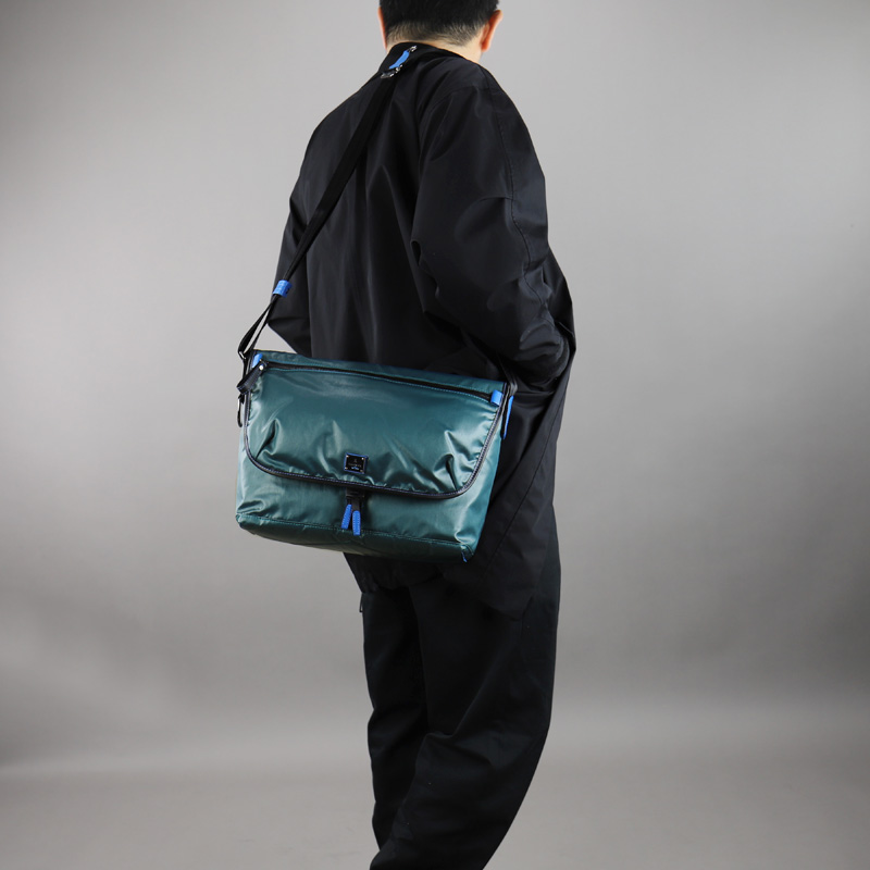 LANVIN en Bleu ランバンオンブルー ヘザン フラップショルダーバッグ