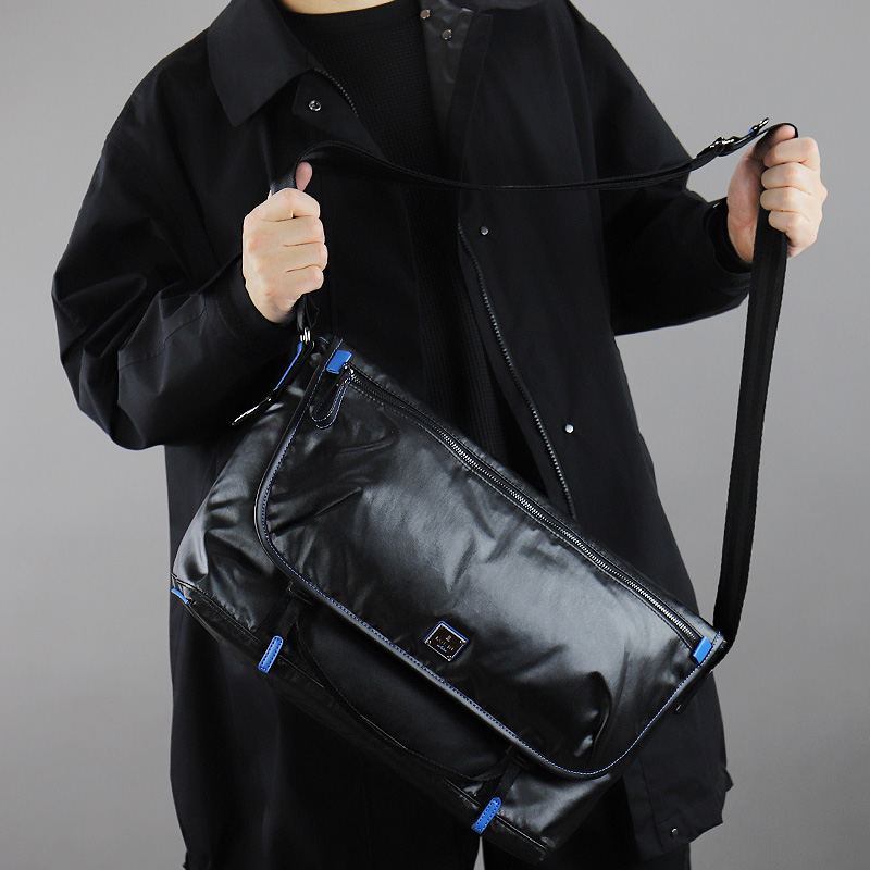 LANVIN en Bleu ランバンオンブルー ヘザン フラップショルダーバッグ