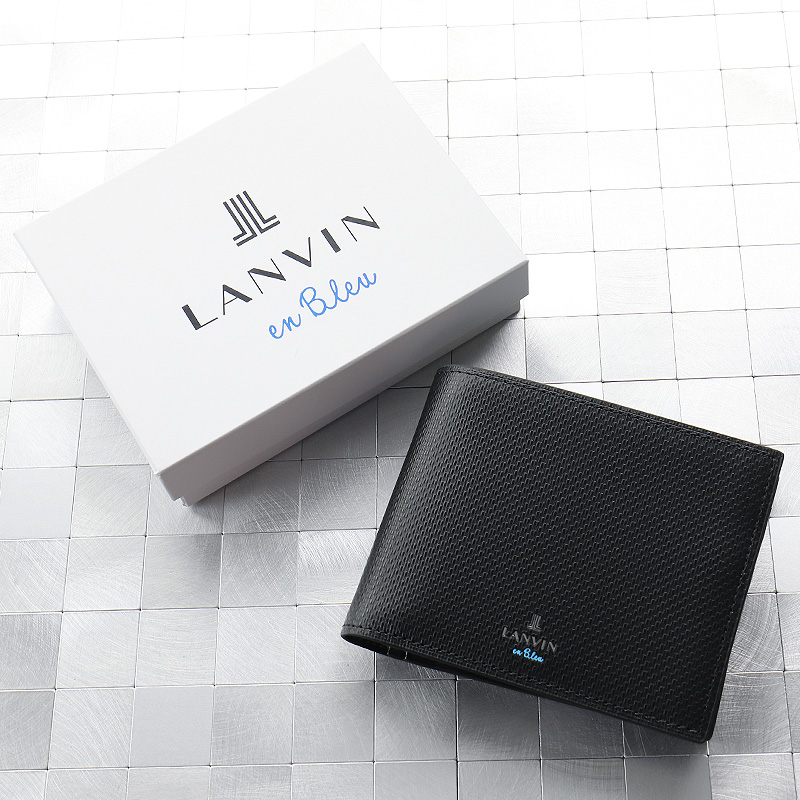ランバンオンブルー\"ワグラム\" 二つ折り財布 LANVIN en Bleu ランバンオンブルー ワグラム2小物 二つ折り財布