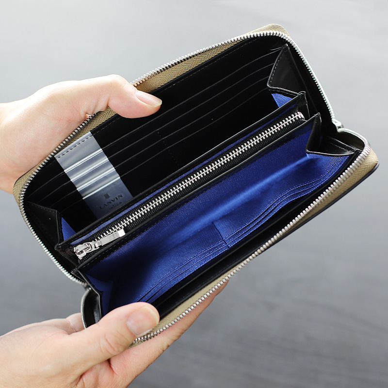 LANVIN en Bleu ランバンオンブルー ワグラム2小物 ラウンドファスナー