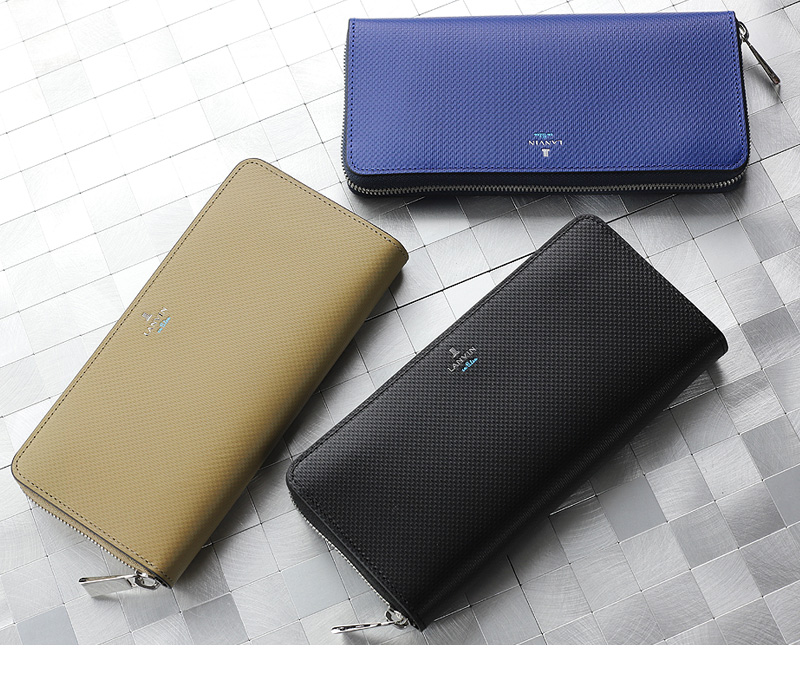 LANVIN en Bleu ランバンオンブルー ワグラム2小物 ラウンドファスナー