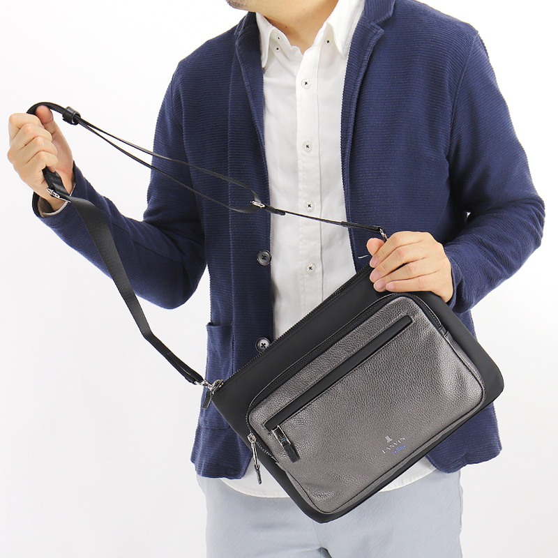 【商品レビュー記入で+5%】限定品 ランバン バッグ ショルダーバッグ  メンズ  ランバンオンブルー ブランド LANVIN en Bleu ドレッセ 515182 B5 A5 撥水 軽量 クラッチバッグ 2WAY 斜めがけバッグ ポリエステル PUコーティング 合皮 通勤 旅行 レディース 正規品 LANVIN en Bleu 限定品 ランバンオンブルー ショルダーバッグ ドレッセ