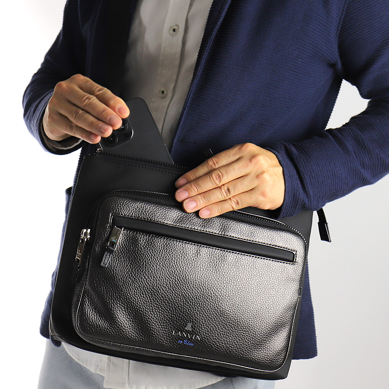 【商品レビュー記入で+5%】限定品 ランバン バッグ ショルダーバッグ  メンズ  ランバンオンブルー ブランド LANVIN en Bleu ドレッセ 515182 B5 A5 撥水 軽量 クラッチバッグ 2WAY 斜めがけバッグ ポリエステル PUコーティング 合皮 通勤 旅行 レディース 正規品 LANVIN en Bleu 限定品 ランバンオンブルー ショルダーバッグ ドレッセ