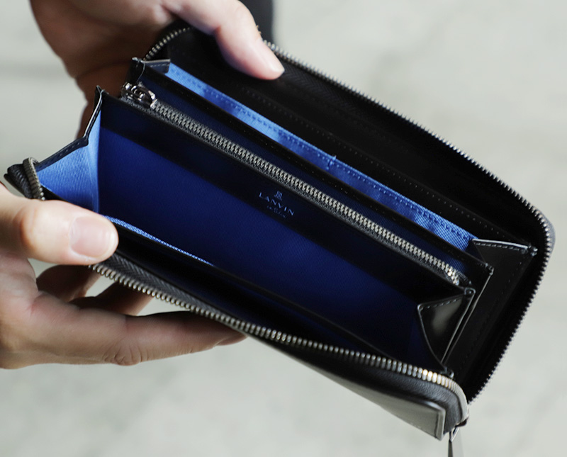 LANVIN en Bleu ランバンオンブルー スウィッシュ ラウンドファスナー