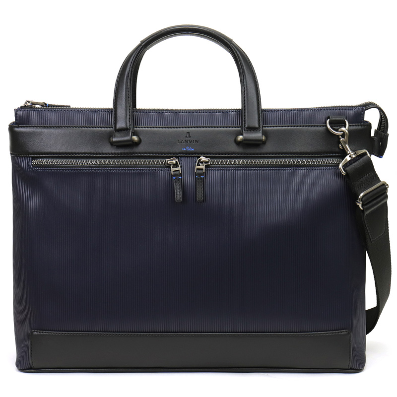 【新品/本物】LANVIN en Bleu ビジネスバッグ/紺　￥27,500 LANVIN en Bleu ランバンオンブルー バンプ ビジネスバッグ ブリーフ