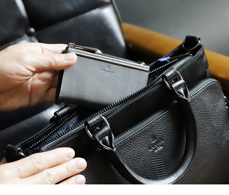 LANVIN en Bleu (ランバンオンブルー) レノア小物シリーズ キーケース 518611 