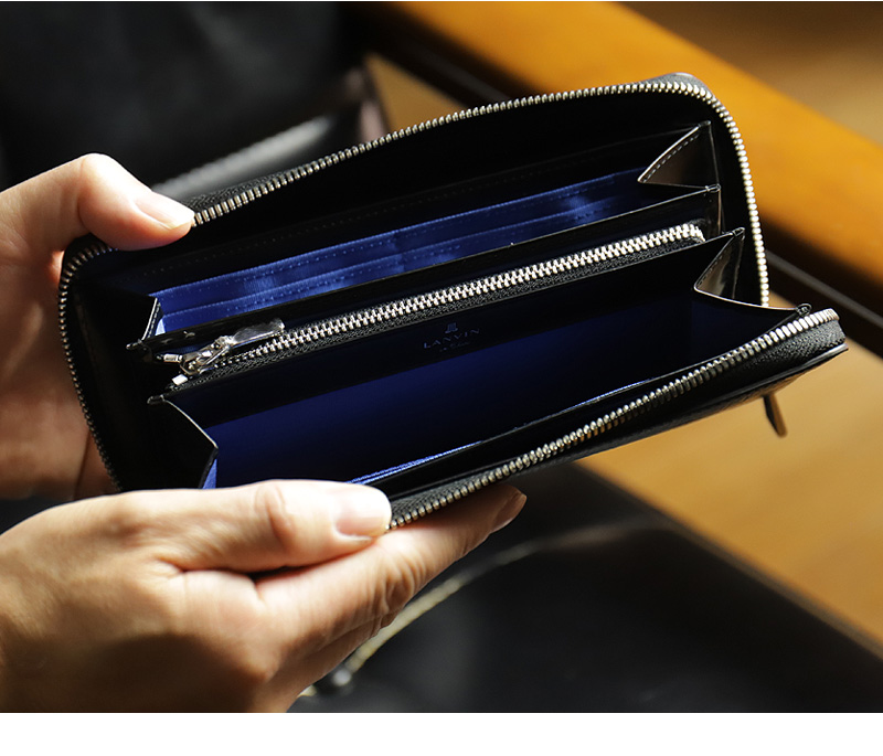 LANVIN en Bleu ランバンオンブルー ラウンドファスナー長財布