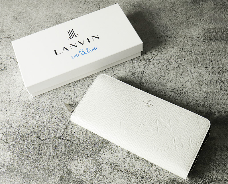 LANVIN en Bleu ランバンオンブルー ラウンドファスナー長財布