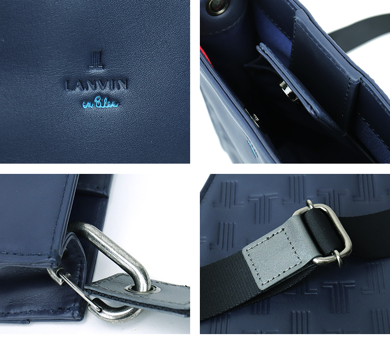 LANVIN en Bleu ランバンオンブルー Tilt ティルト ミニショルダーバッグ 斜め掛けバッグ ショルダーポーチ 撥水 牛革 本革 レザー  524102 メンズ レディース : 524102 : かばん専門shopウォーターモード - 通販 - Yahoo!ショッピング