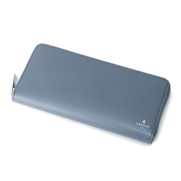 【新品/本物】LANVIN en Bleu  ラウンドファスナー長財布/グレイ LANVIN en Bleu ランバンオンブルー ラウンドファスナー長財布