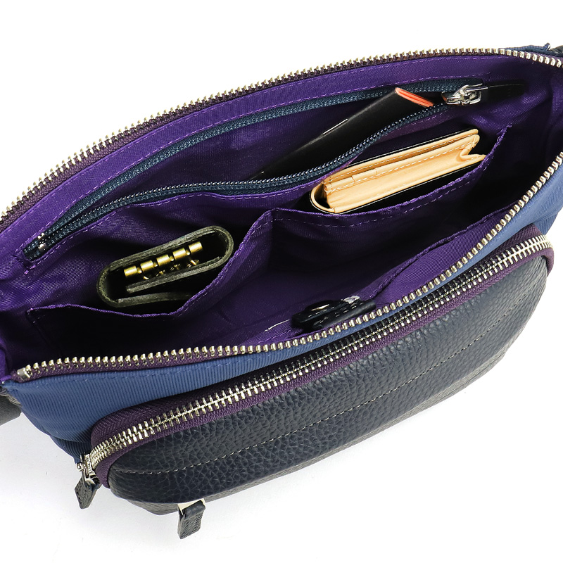 LANVIN en Bleu ランバンオンブルー ミニショルダーバッグ ピケ 斜め