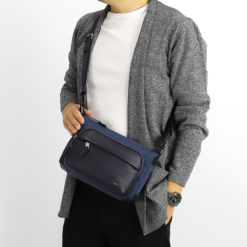 LANVIN en Bleu ランバンオンブルー ミニショルダーバッグ ピケ 斜め