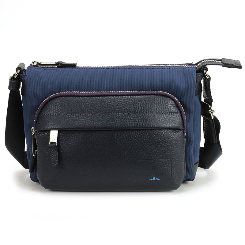 LANVIN en Bleu ランバンオンブルー ミニショルダーバッグ ピケ 斜め