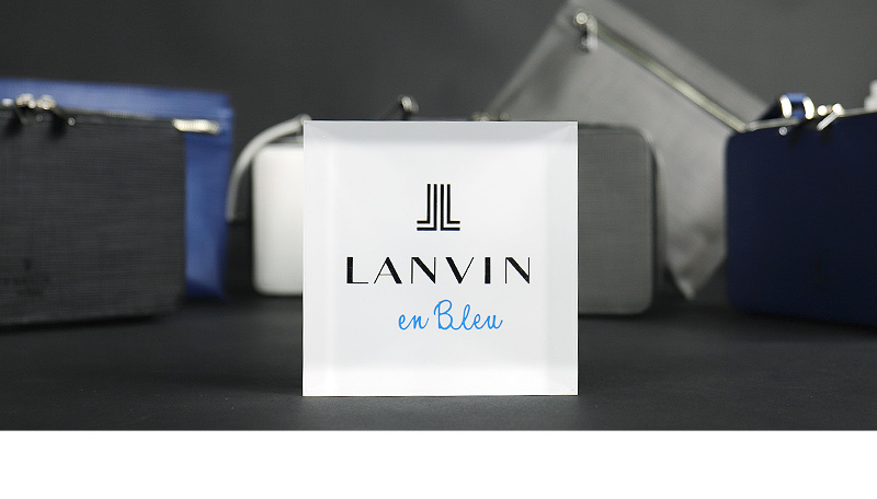 LANVIN en Bleu (ランバンオンブルー) ZEBDA(ゼブダ) セカンドバッグ ダブルファスナー 529212 
