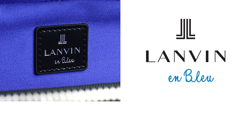 LANVIN en Bleu (ランバンオンブルー) ZEBDA(ゼブダ) セカンドバッグ ダブルファスナー 529212 