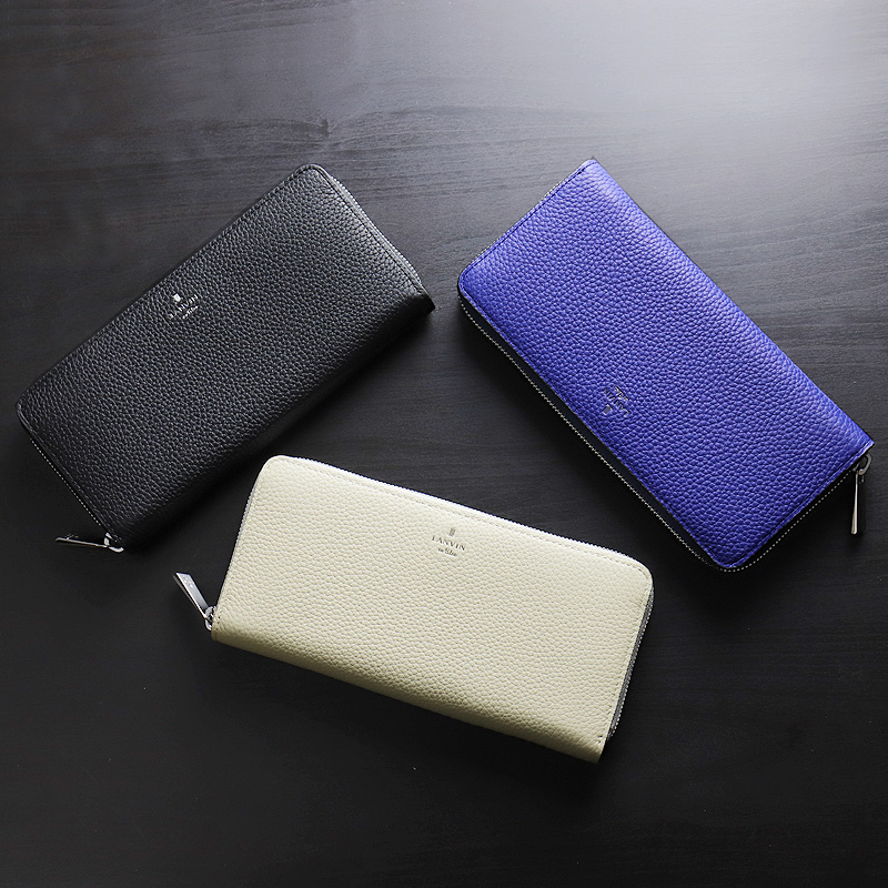 LANVIN en Bleu ランバンオンブルー モル小物 ラウンドファスナー長