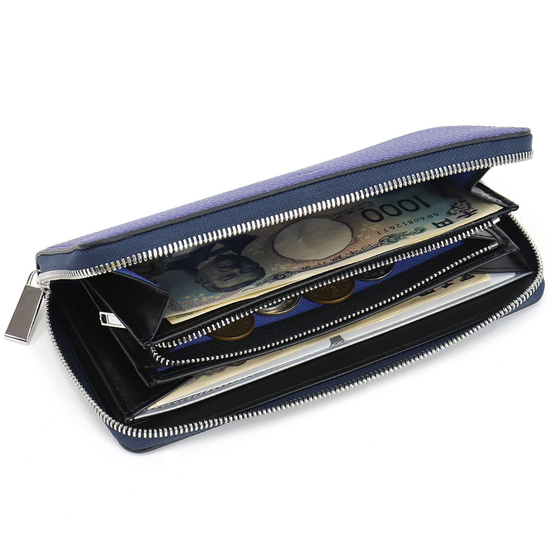 LANVIN en Bleu ランバンオンブルー モル小物 ラウンドファスナー長