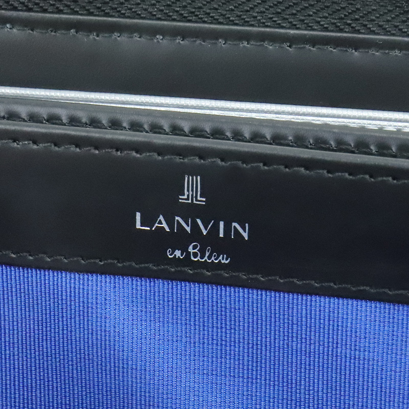 LANVIN en Bleuラウンドポシェット ブラック LANVIN en Bleu 最大51%☆5/11迄 ランバンオンブルー ショルダーバッグ