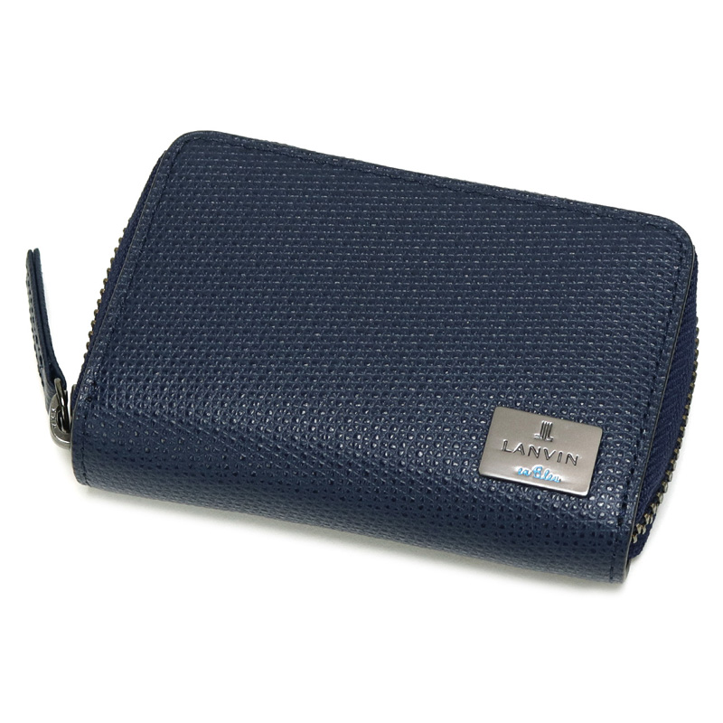 LANVIN en Bleu ハイデ キーケース 4連 スマートキー レザー 牛革 581602 メ...