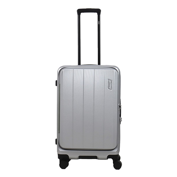 【美品】Coleman グレー キャリーケース Coleman コールマン スーツケース フロントオープン キャリー