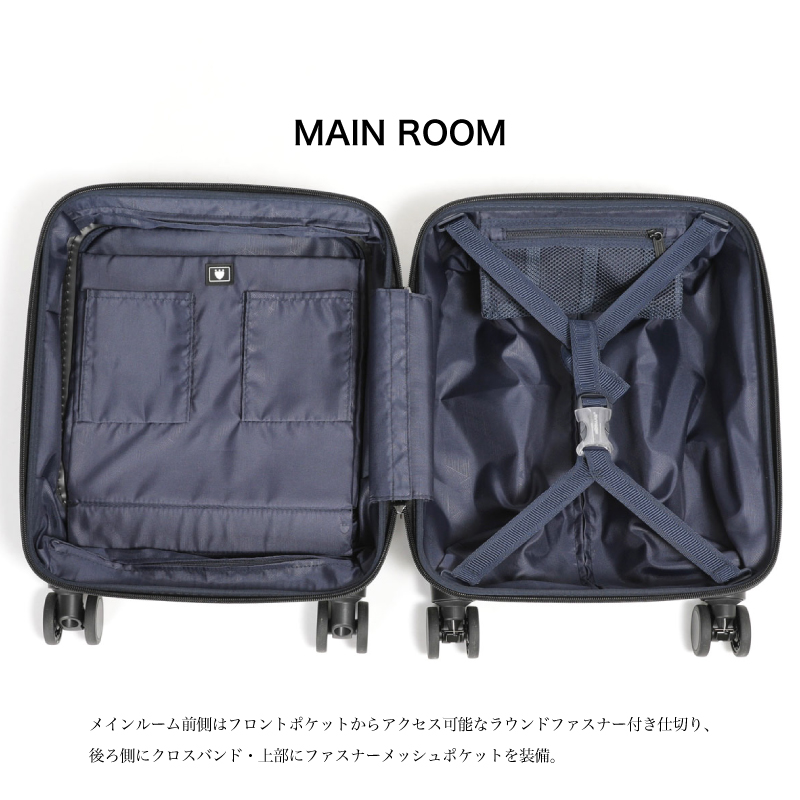 BERMAS（バーマス） スーツケース キャリーケース 22L 33cm 2.8kg 1泊