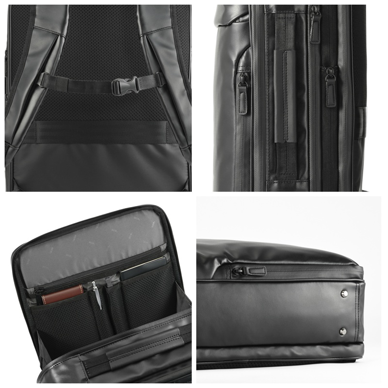 エース リュック 19L 23L エースジーン ace.GENE ガジェタブルWR2 バックパック ビジネスリュック 撥水 抗菌 軽量 拡張 B4 A4 2気室 大容量 PC 68664 メンズの画像
