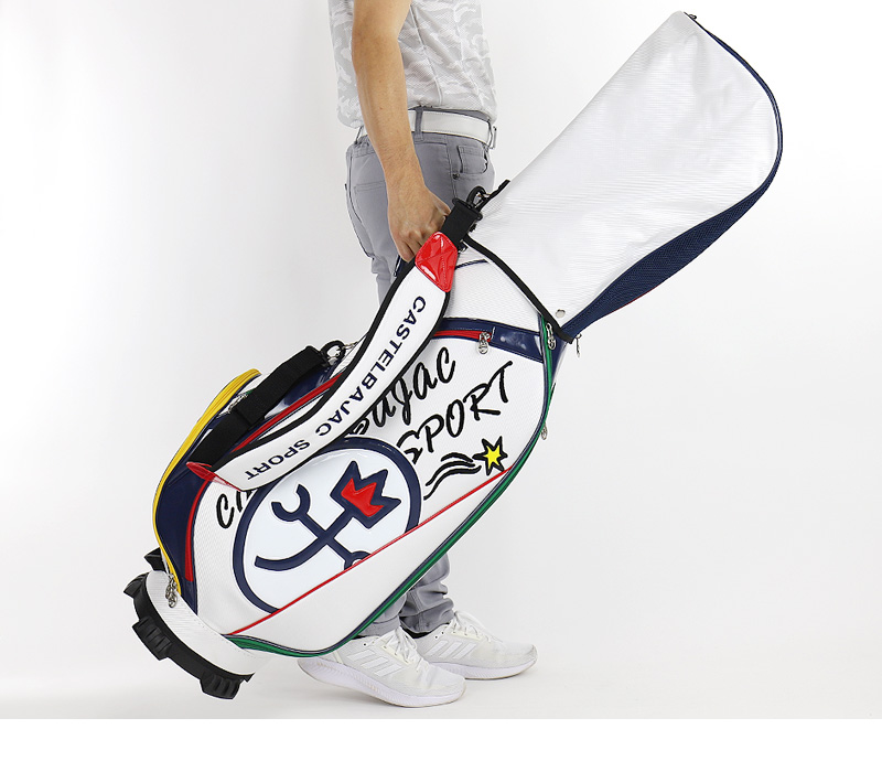 カステルバジャック ゴルフ キャディバッグ 7233381302 ホワイト