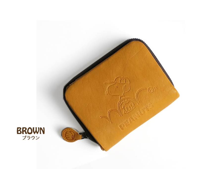 SNOOPY（スヌーピー） GLOVE グローブ 二つ折り財布 小銭入れあり