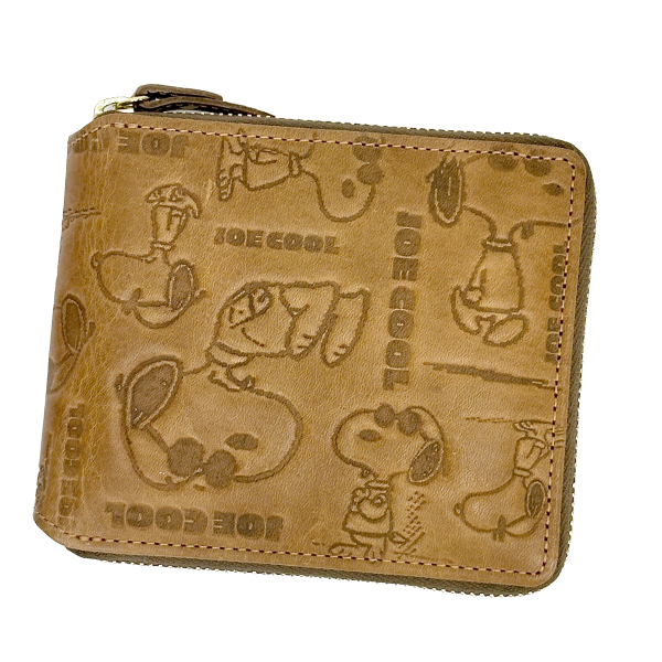 SNOOPY PEANUTS スヌーピー JOE COOL 二つ折り財布 折財布
