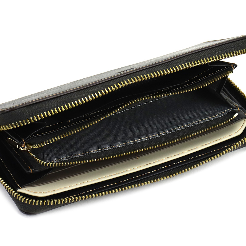 TAKEO KIKUCHI タケオキクチ マルゴ 黒 ラウンドファスナー 財布 TAKEO KIKUCHI（タケオキクチ） 限定品 マルゴ2小物 ラウンド